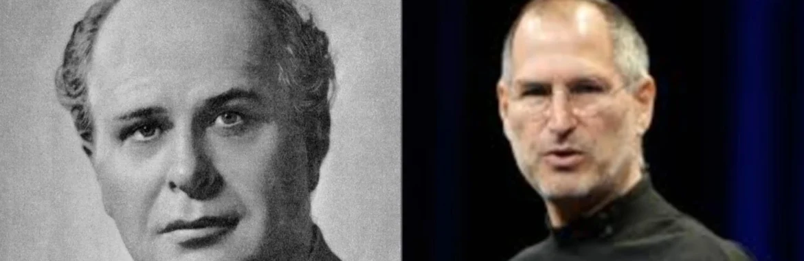 Due GENI di imprenditoria come Steve Jobs ed Adriano Olivetti nate in contesti differenti ed in epoche differenti, ma Straordinari Geni che vedevano l'oggi per il domani.