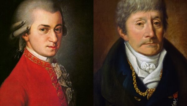 Mozart, Salieri; Due figure in contrasto alla corte di Vienna. L'elemento dell'Invidia , ancora oggi è una costante della natura umana. Pur vivendo diversamente rispetto ai secoli scorsi L'invia, la gelosia sono valori che contraddistinguono l'essere umano non solo per le sue qualità ma per ciò che teme di più degli altri.